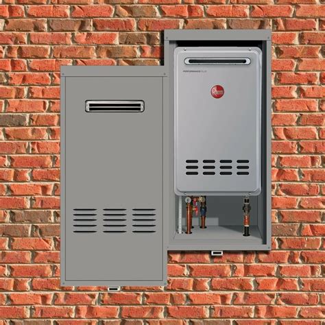 water heater electric outdoor with enclosure|weatherproof tankless water heater cabinet.